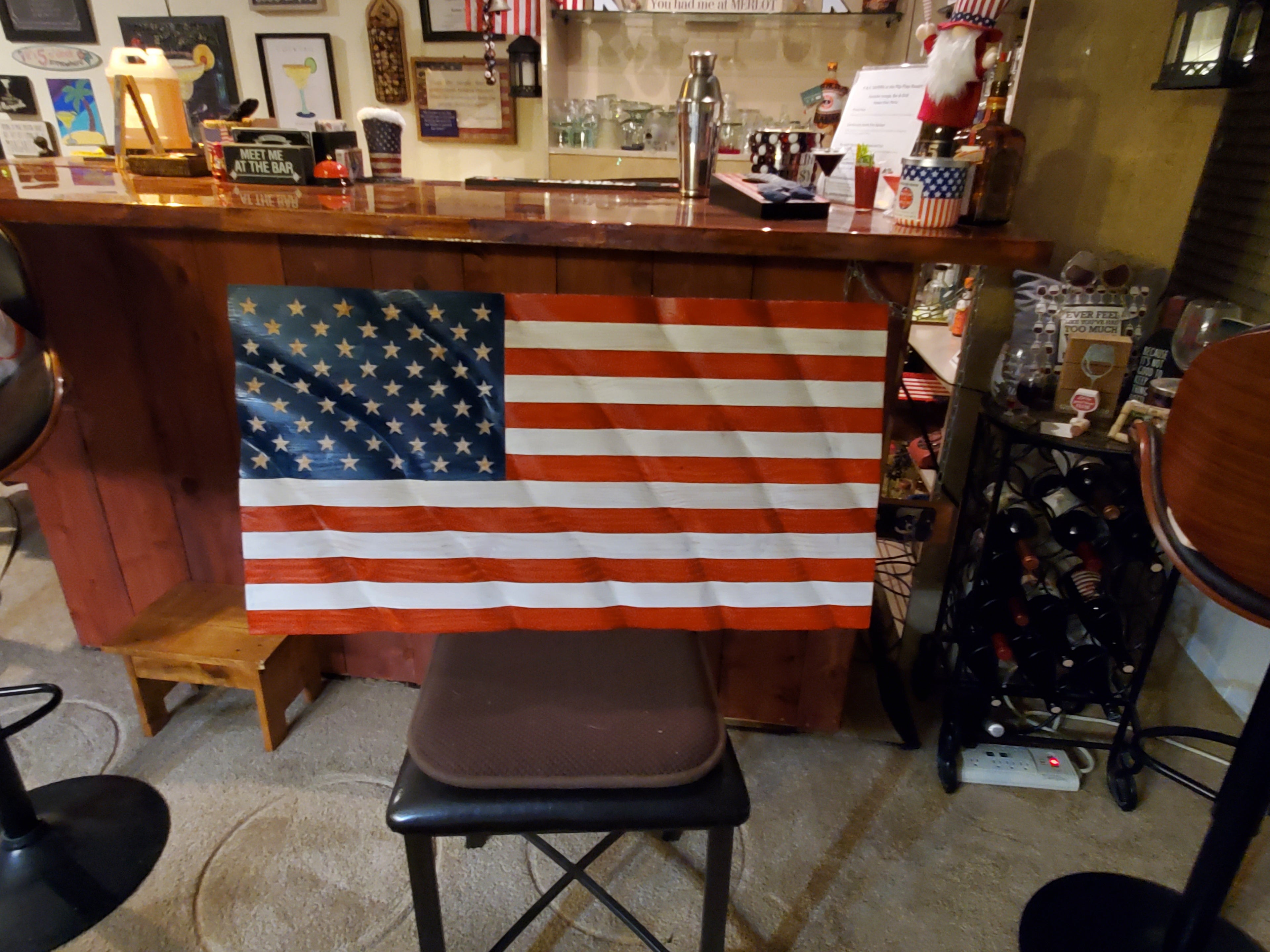 USA Wavy Flag