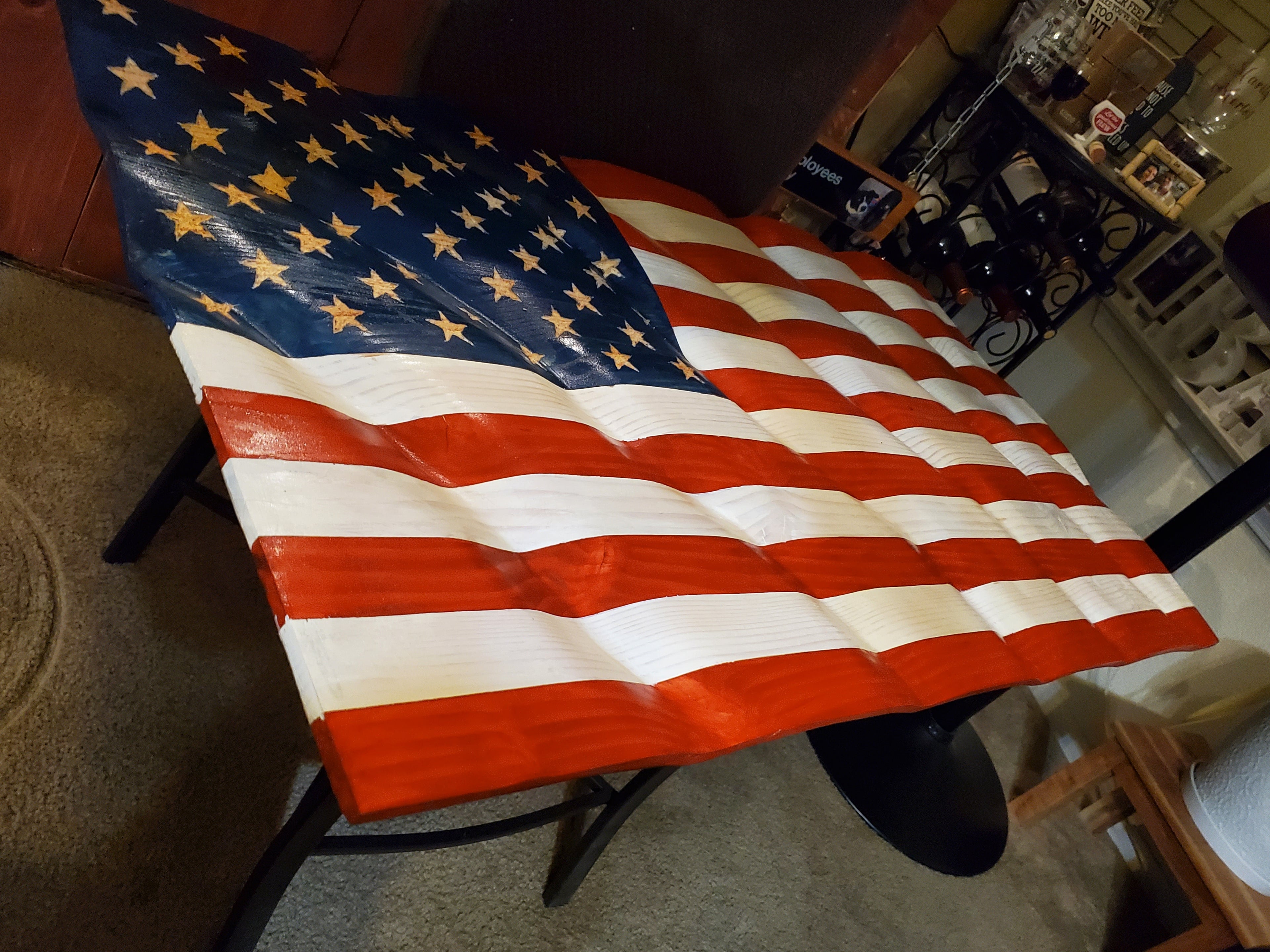 USA Wavy Flag