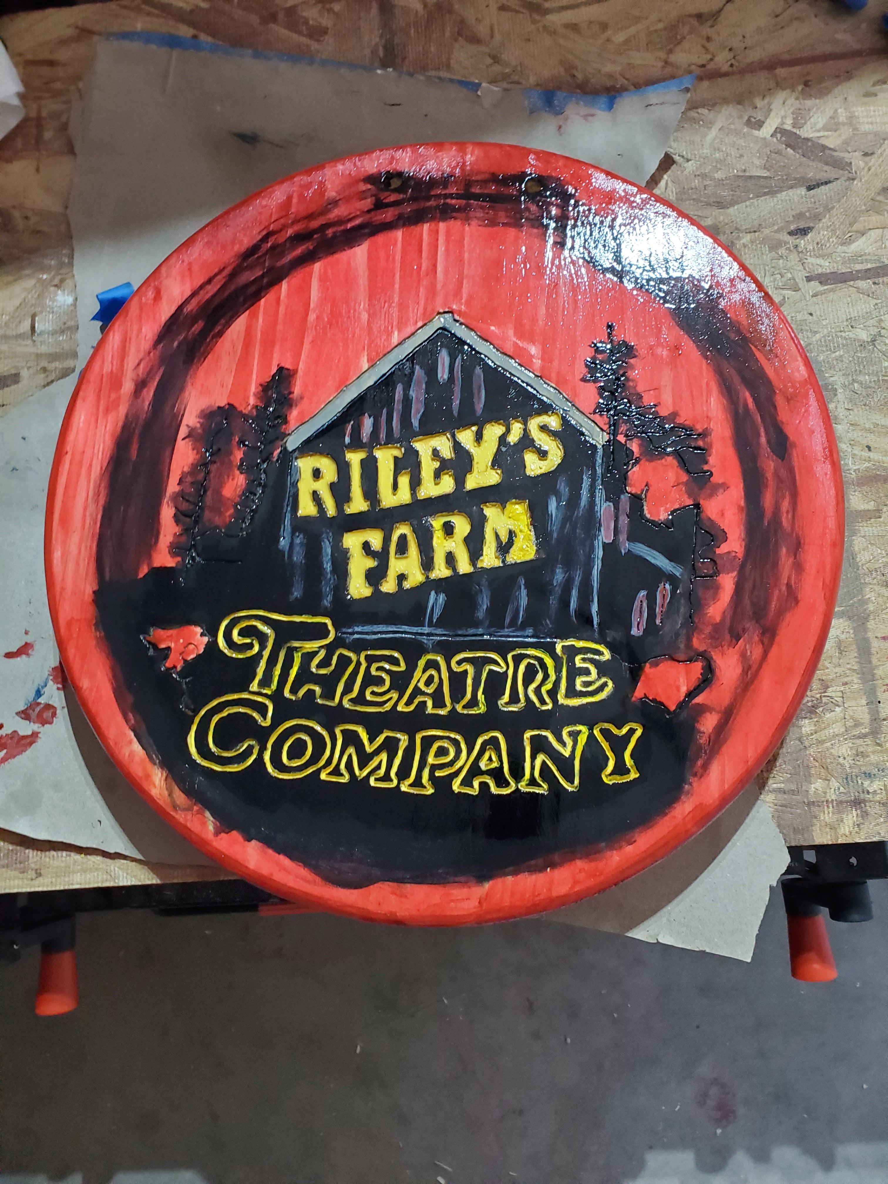 Logo signage example